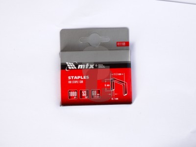 Телчета за такер -  6мм. - ТЪНКИ - 1000бр.                                                                                                                                                                                                                                                                  